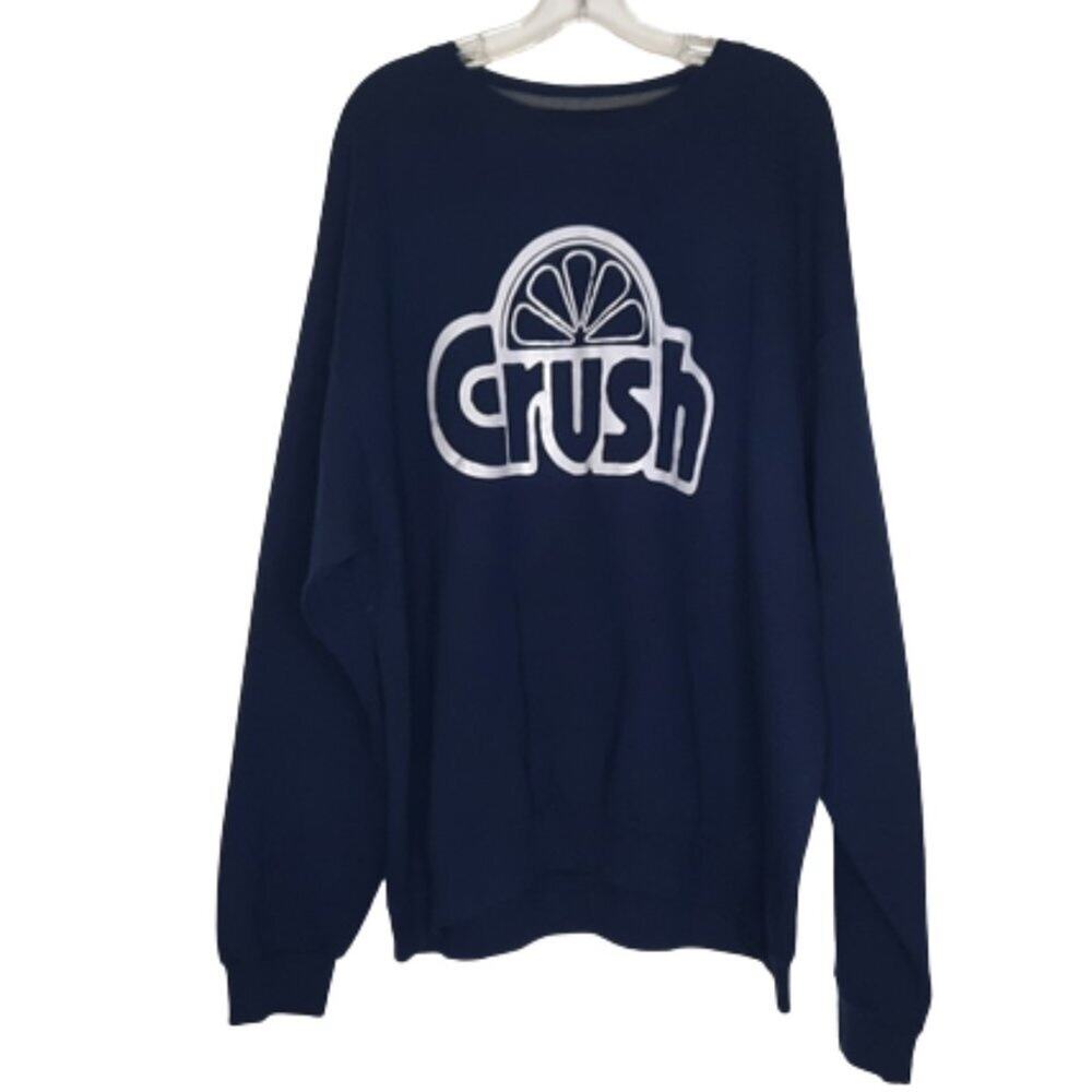 Fruit of the Loom blue "Crush" pull over sweater size 2XL oversized